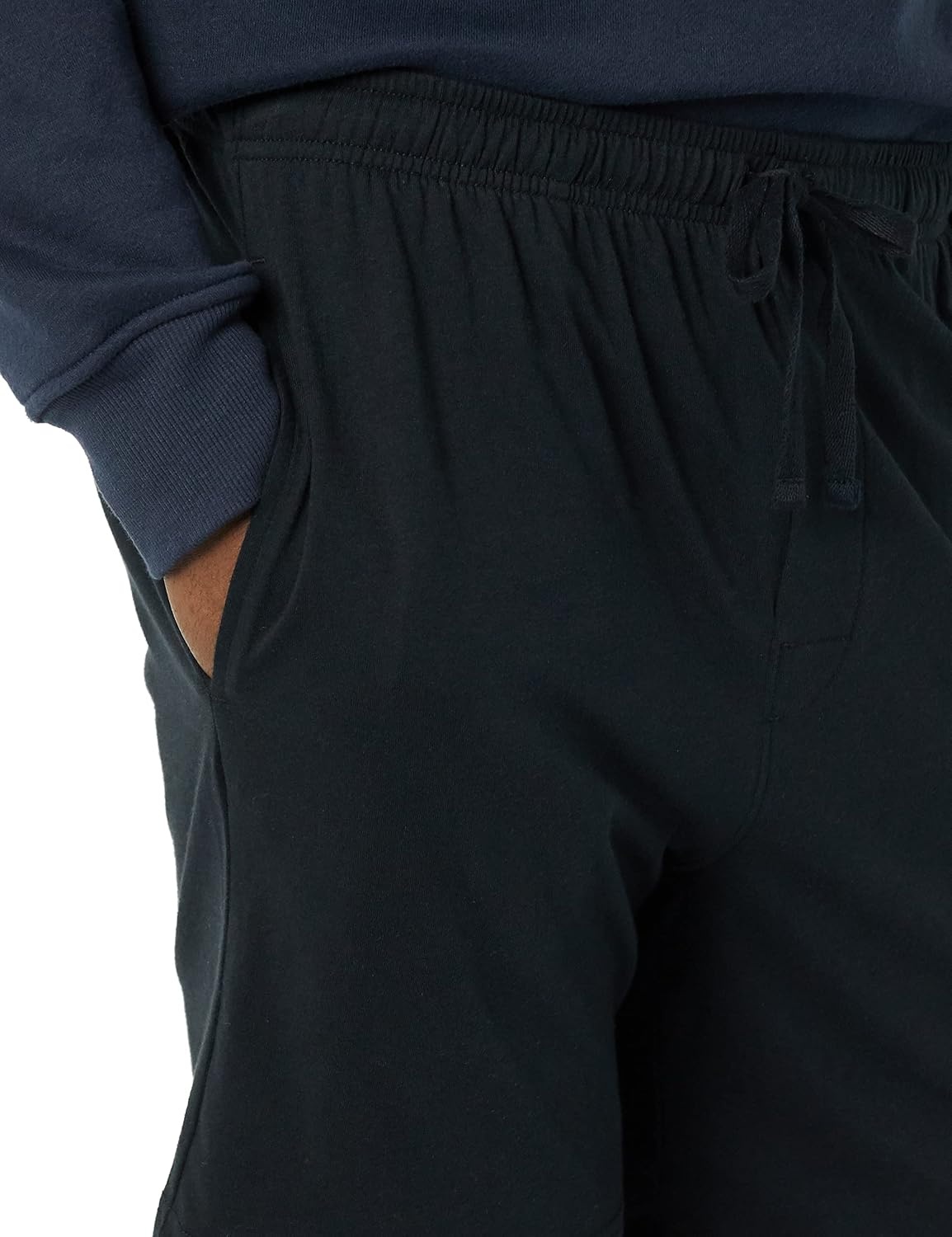 image:imageAmazon Essentials Mens 7 Cotton Knit Pajama Shorts Loungewear Pack of 2BlackCharcoal Heather