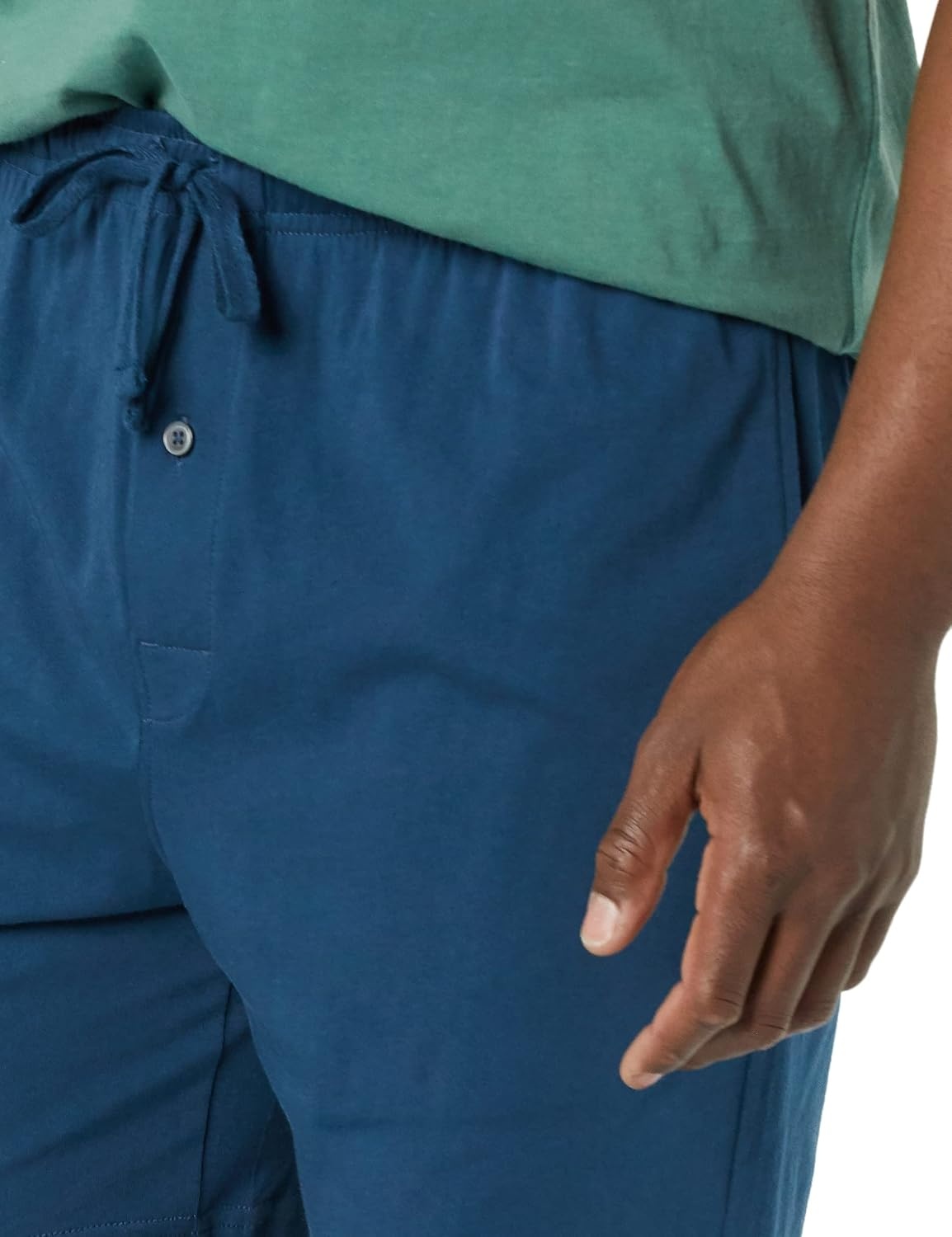 image:imageAmazon Essentials Mens 7 Cotton Knit Pajama Shorts Loungewear Pack of 2BlueIndigo Flamingo