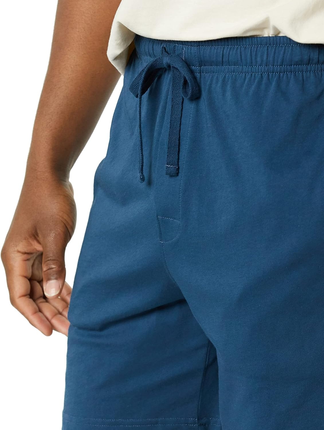 image:imageAmazon Essentials Mens 7 Cotton Knit Pajama Shorts Loungewear Pack of 2Indigo