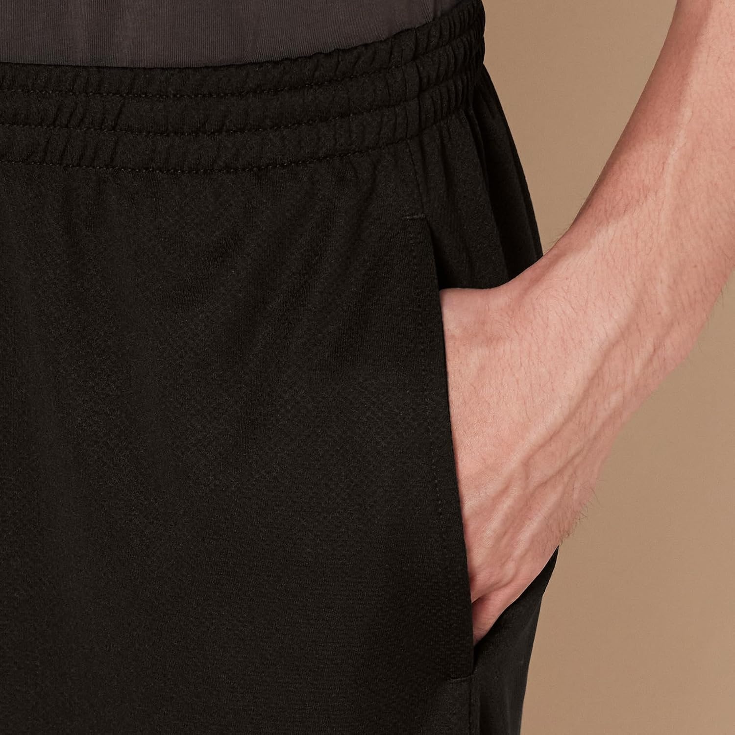 image:imageAmazon Essentials Mens Athletic Basketball Gym Shorts Breathable Moisture Wicking LooseFit Performance Tech Pack of 2Black