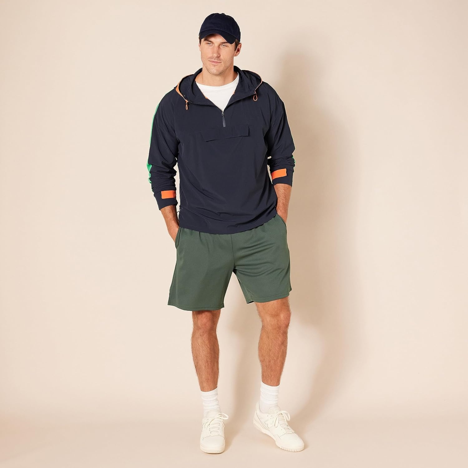 image:imageAmazon Essentials Mens Athletic Basketball Gym Shorts Breathable Moisture Wicking LooseFit Performance Tech Pack of 2BlackOlive