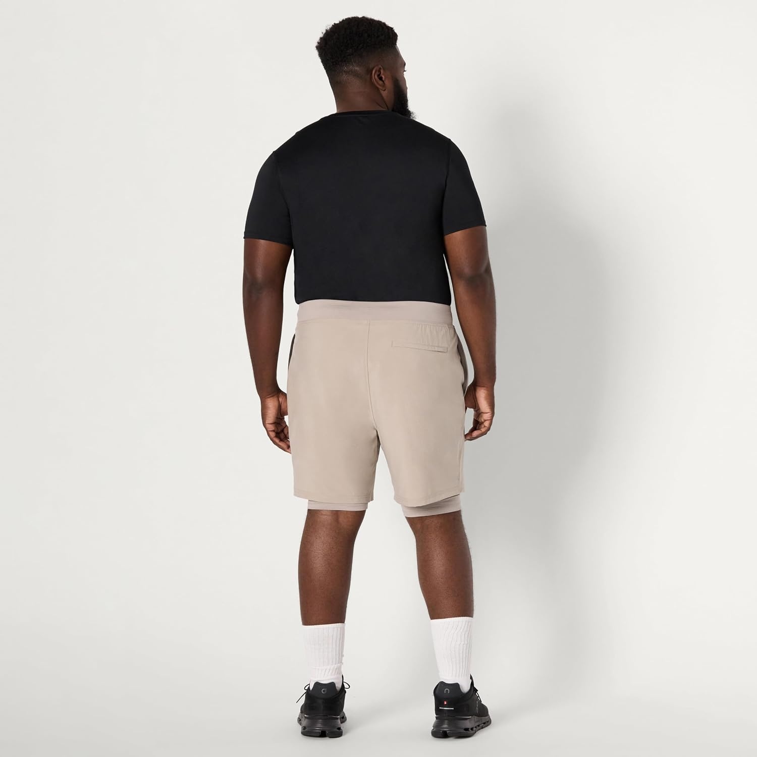 image:imageAmazon Essentials Mens Athletic Running Training Shorts Performance Stretch Woven Workout Shorts 7Taupe