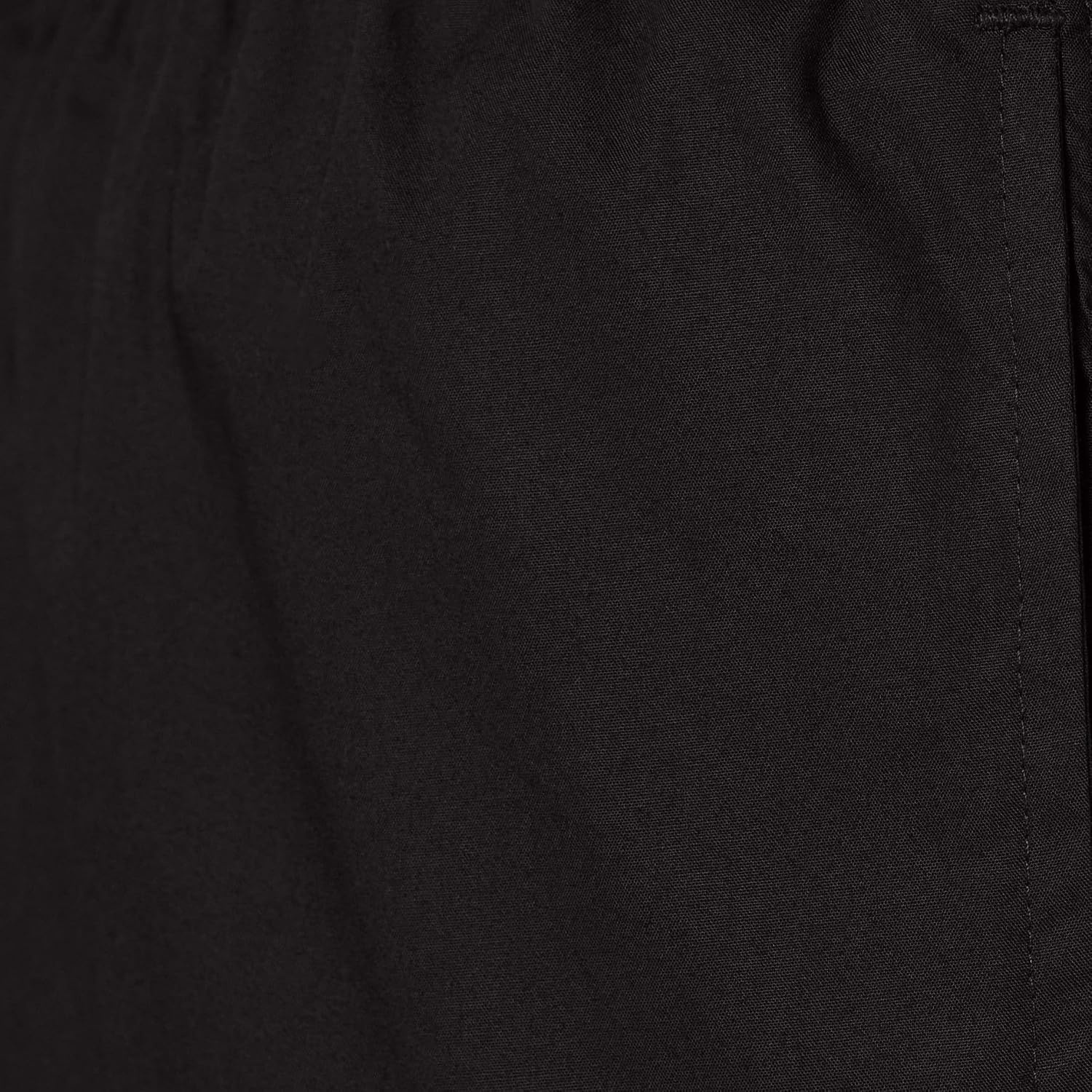 image:imageAmazon Essentials Mens Cotton Poplin StraightFit Pajama Pants with Pockets Elastic Waist DrawstringBlack
