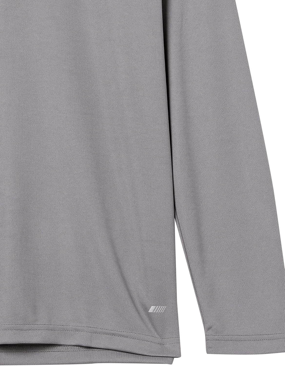 image:imageAmazon Essentials Mens Long Sleeve Moisture Wicking Performance Tech Workout Crew Neck TShirtMedium Grey