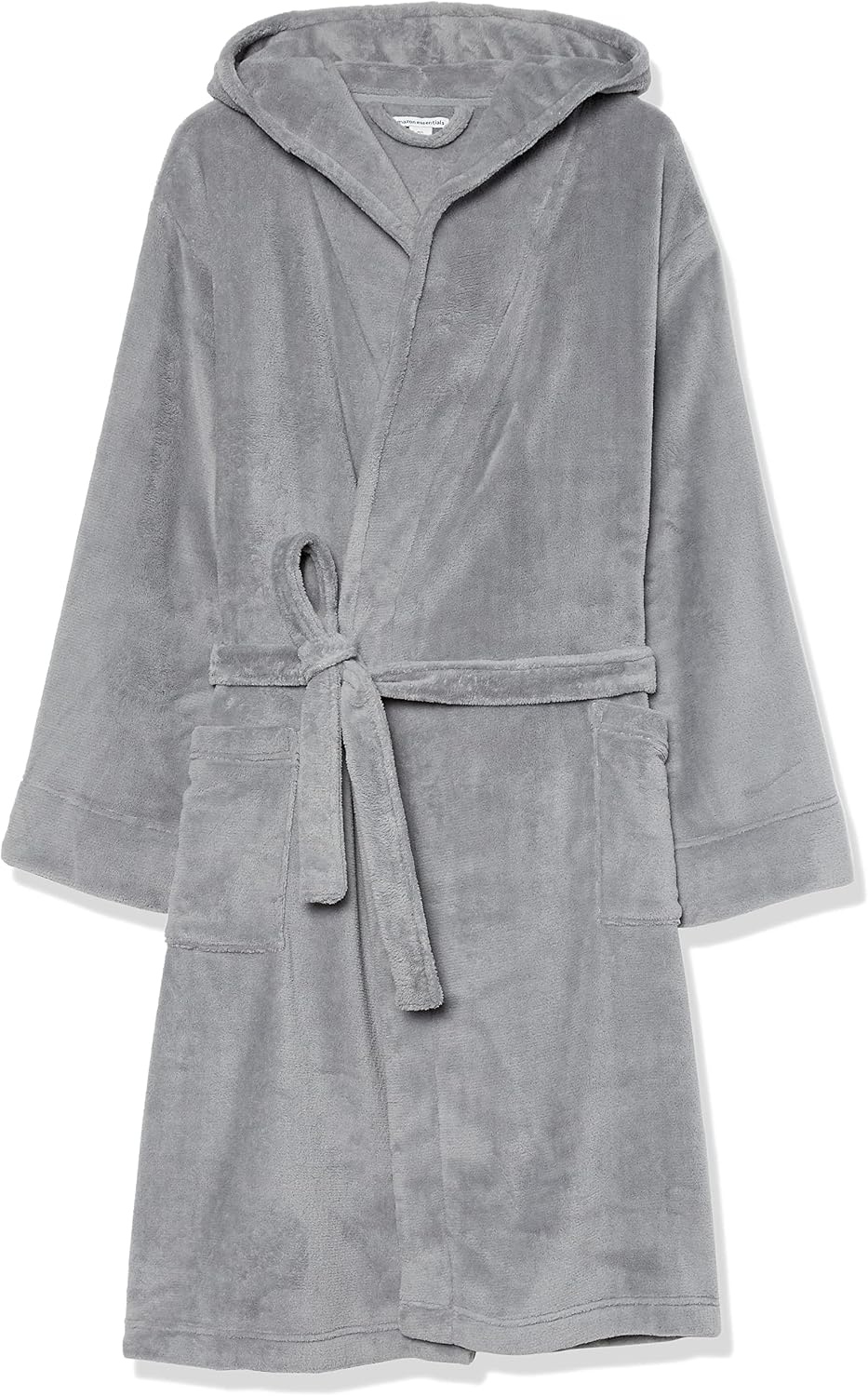 image:imageAmazon Essentials Mens MidLength Plush BathrobeGrey