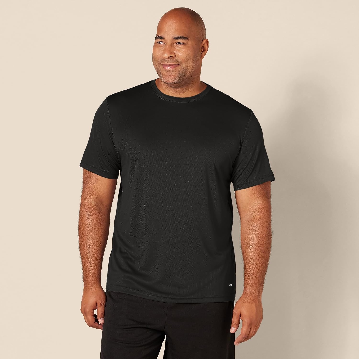 image:imageAmazon Essentials Mens Moisture Wicking Breathable Active Performance Tech Gym TShirtsBlackBlack