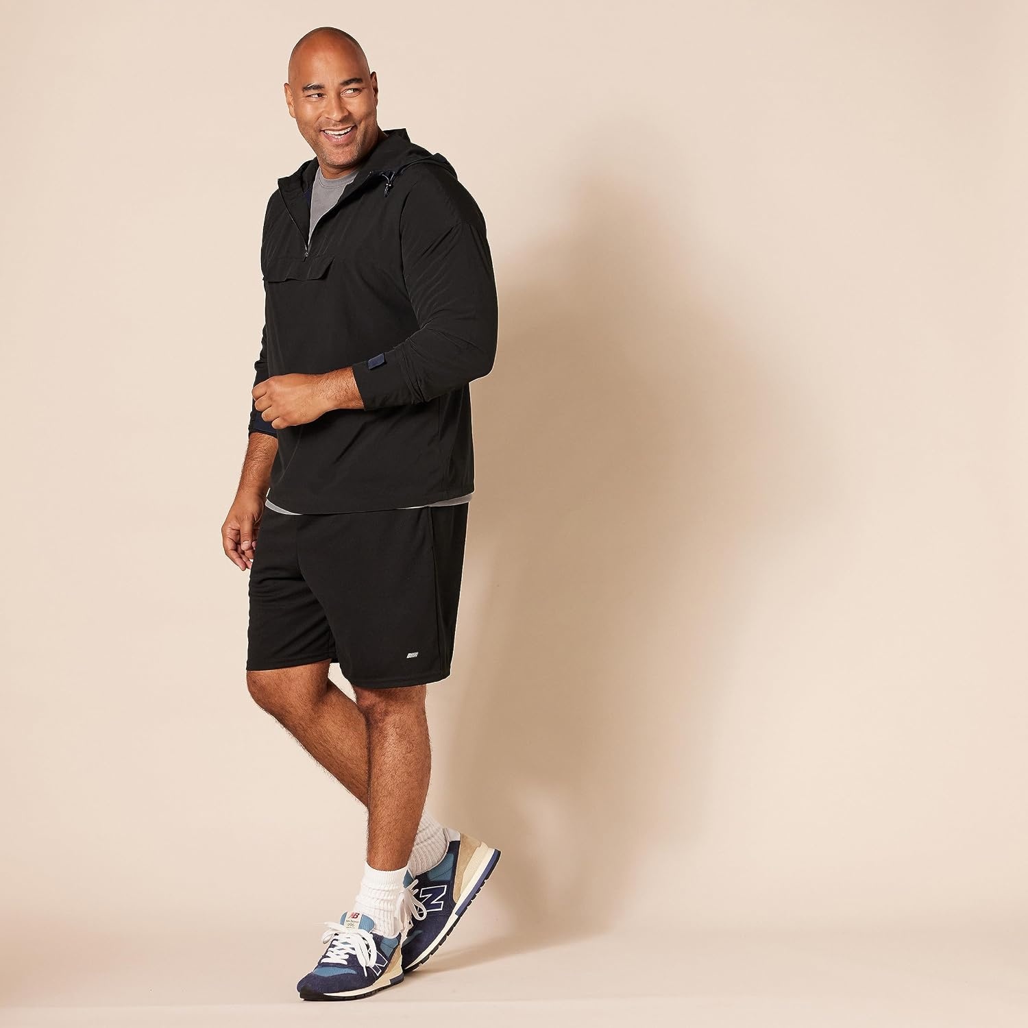 image:imageAmazon Essentials Mens Moisture Wicking Breathable Active Performance Tech Gym TShirtsBlackDark Grey