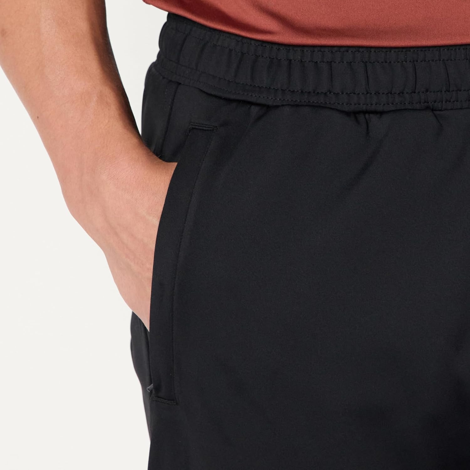 image:imageAmazon Essentials Mens Performance Stretch Training Jogger PantBlack