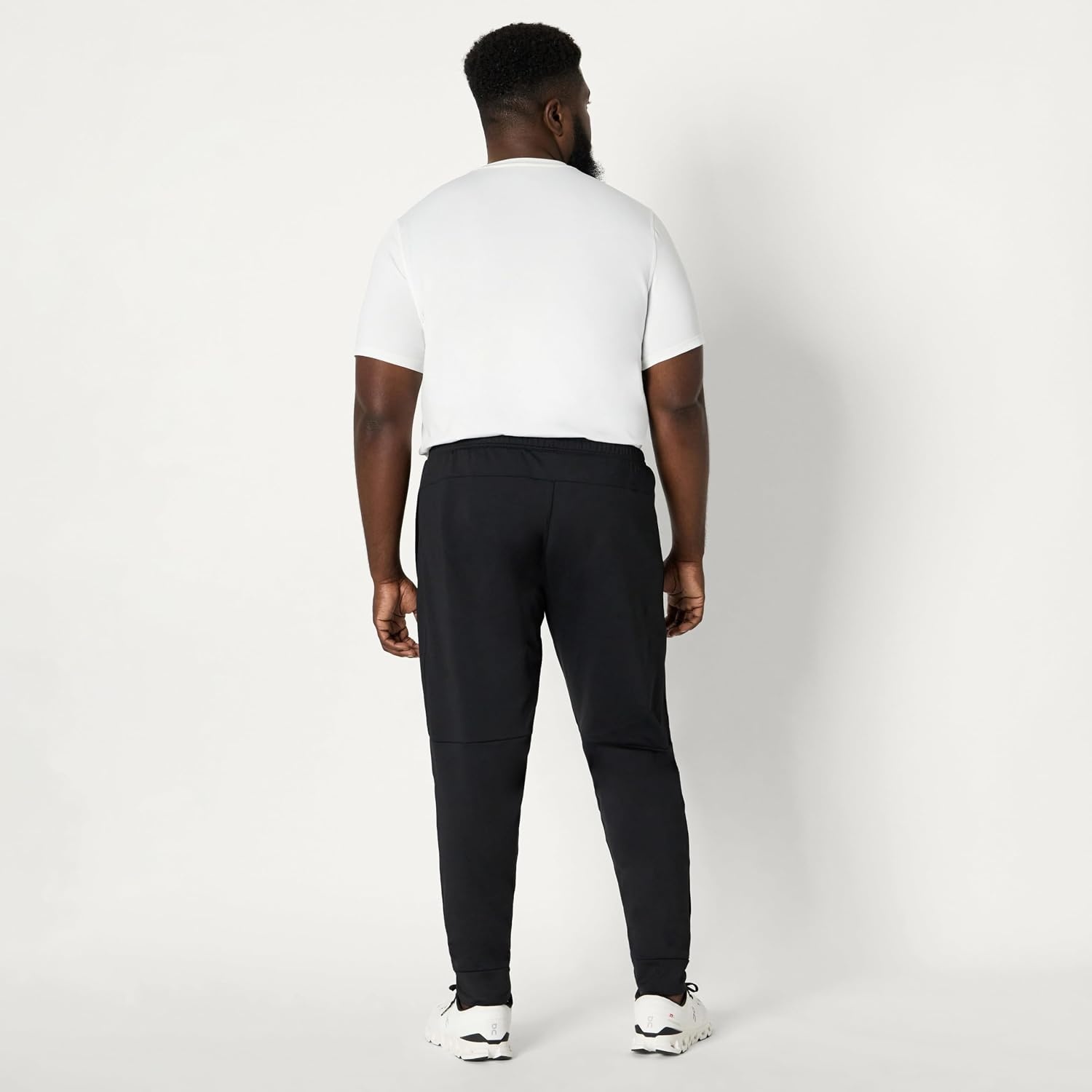 image:imageAmazon Essentials Mens Performance Stretch Training Jogger PantBlack