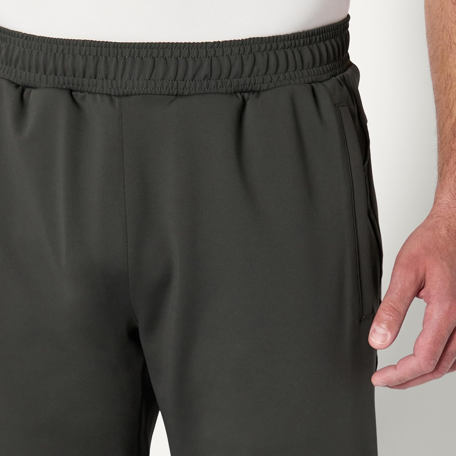 image:imageAmazon Essentials Mens Performance Stretch Training Jogger PantCharcoal