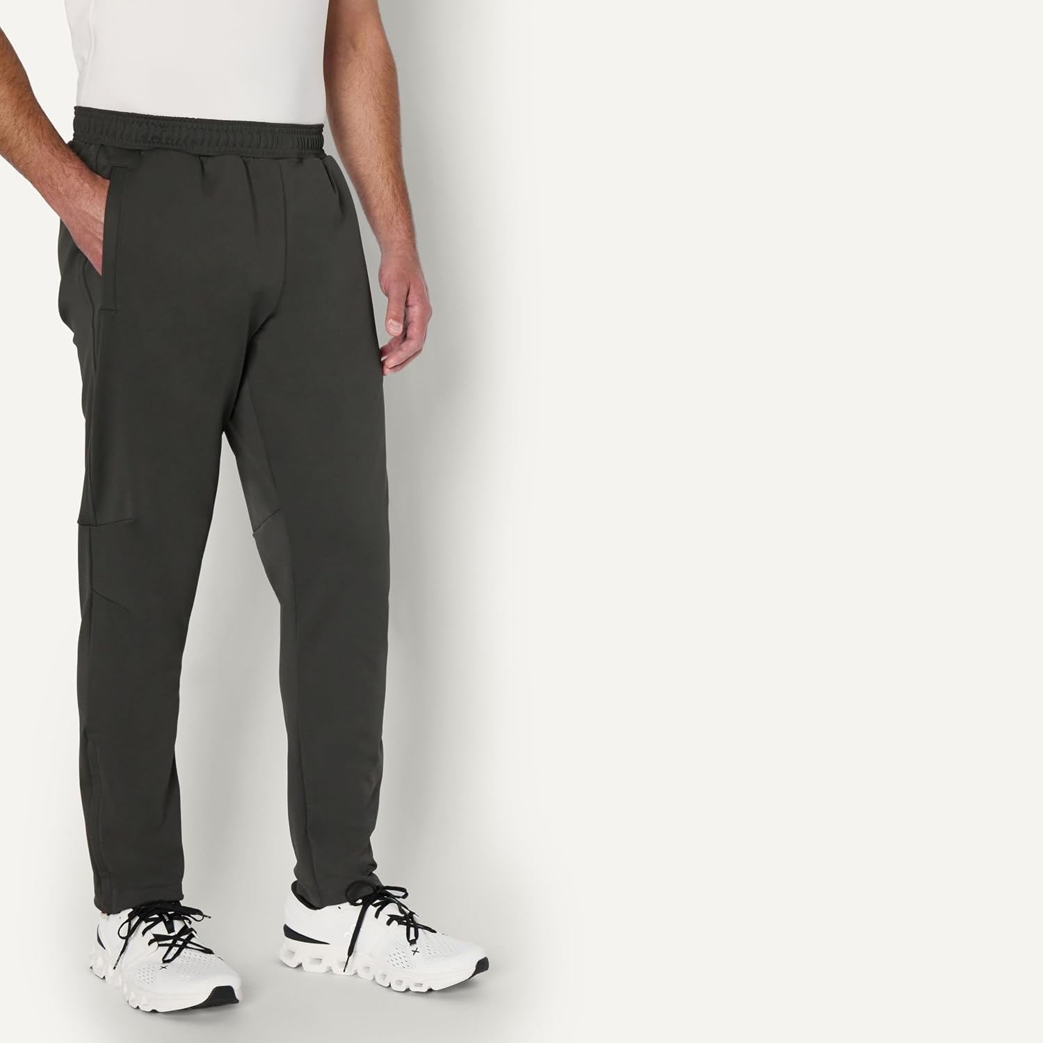 image:imageAmazon Essentials Mens Performance Stretch Training Jogger PantCharcoal