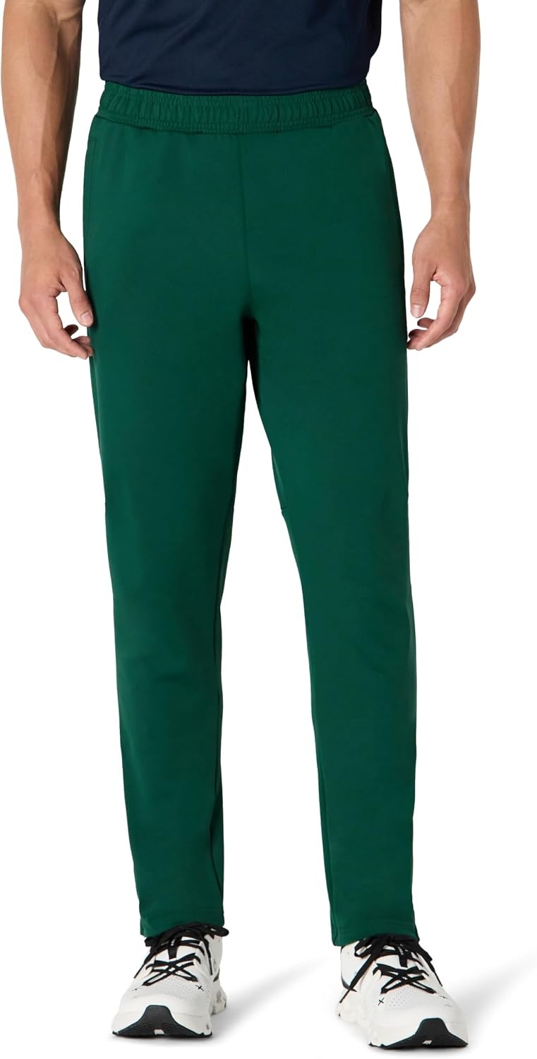 image:imageAmazon Essentials Mens Performance Stretch Training Jogger PantDark Green