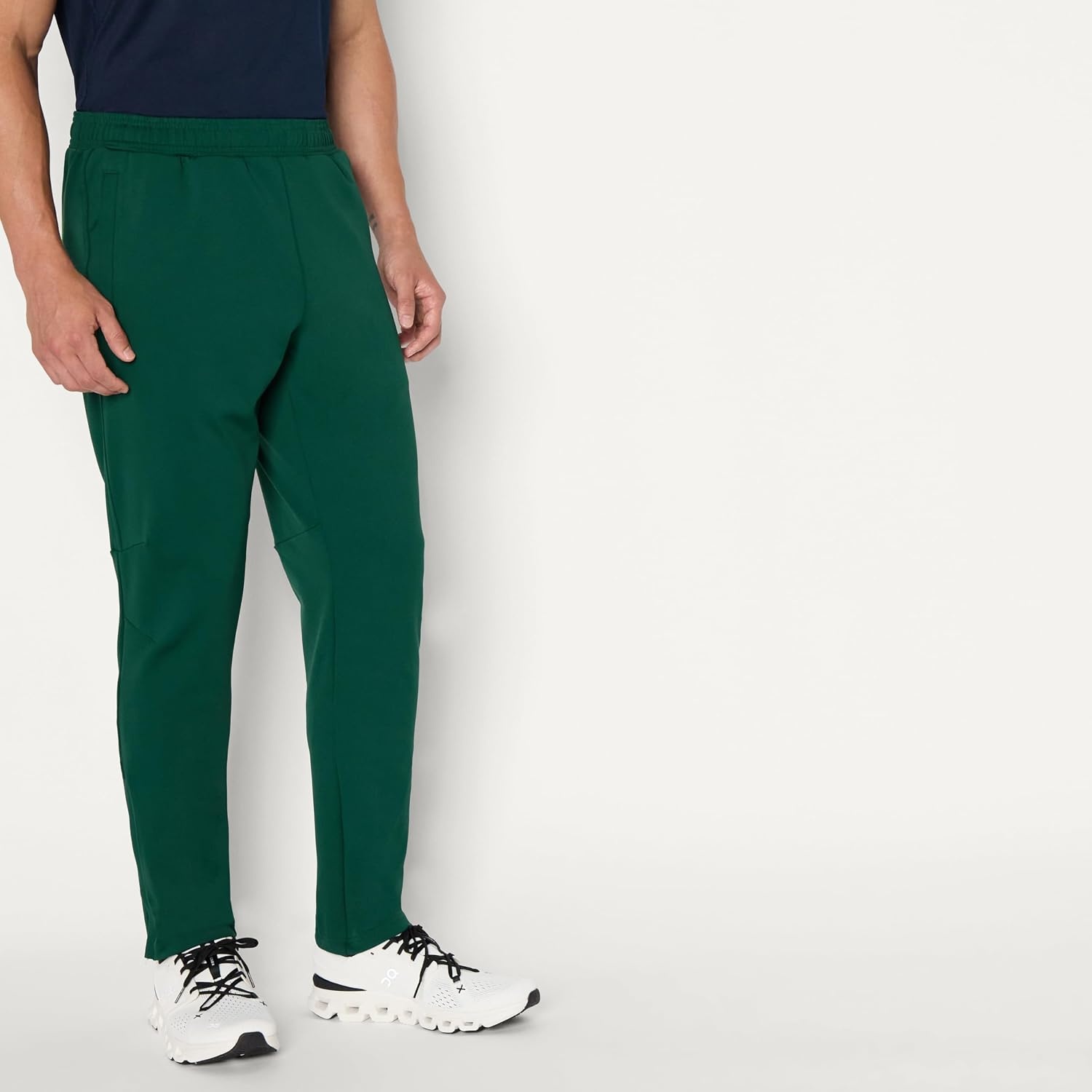 image:imageAmazon Essentials Mens Performance Stretch Training Jogger PantDark Green