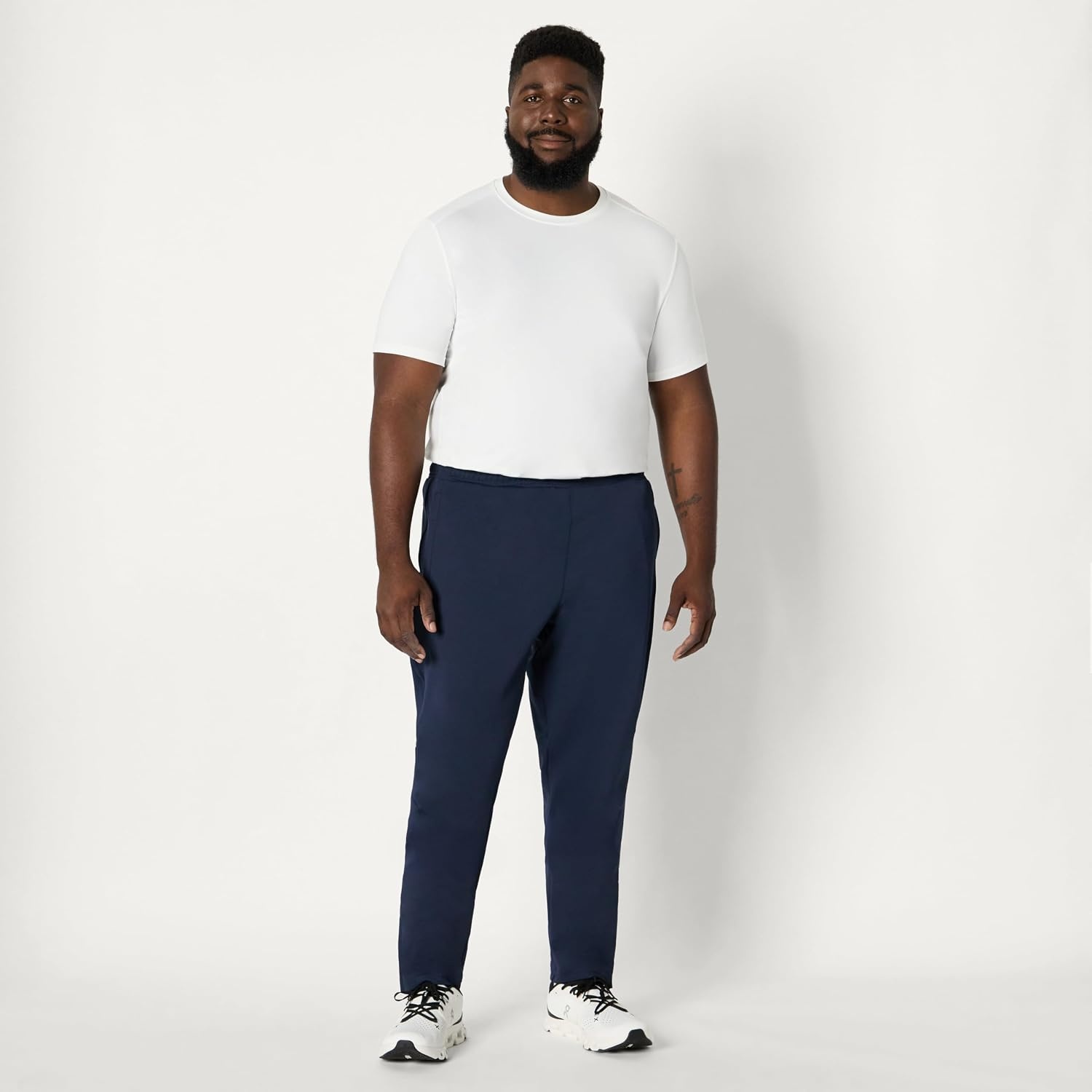 image:imageAmazon Essentials Mens Performance Stretch Training Jogger PantNavy
