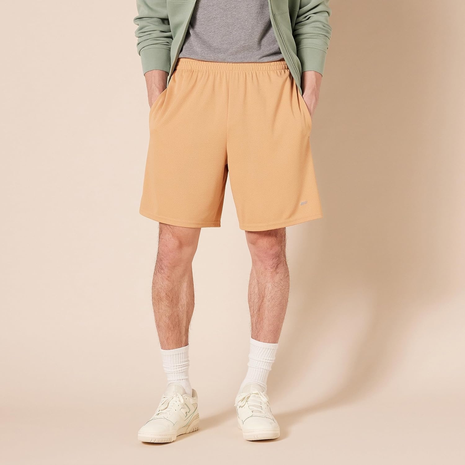 image:imageAmazon Essentials Mens Performance Tech LooseFit Shorts Discontinued Colors Pack of 2BlackCamel