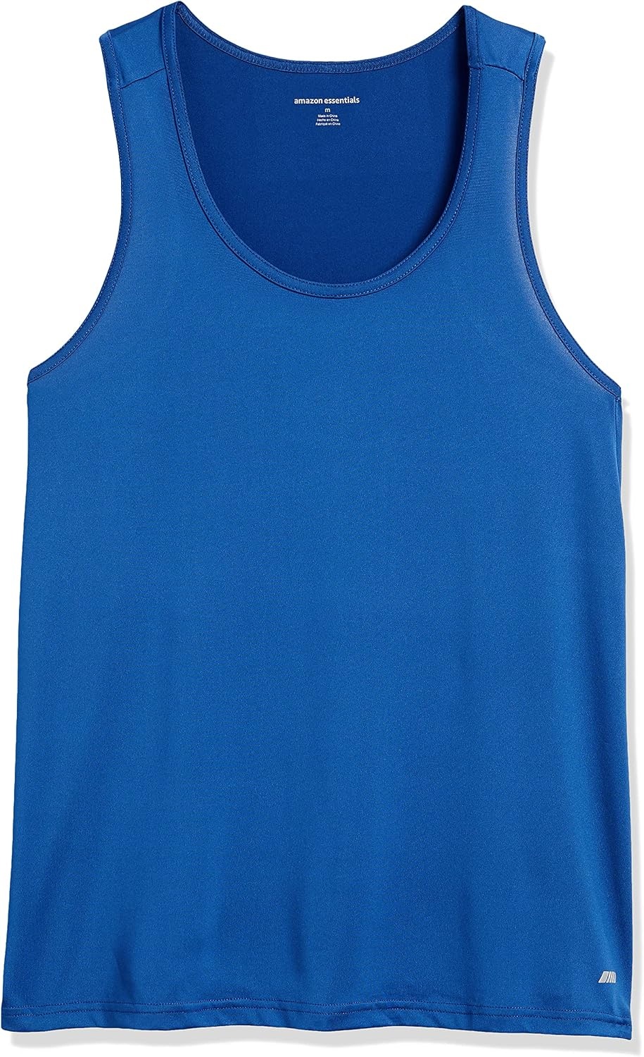 image:imageAmazon Essentials Mens Quick Dry Tech Stretch Active Sleeveless Gym Tank Top Workout ShirtBright Blue