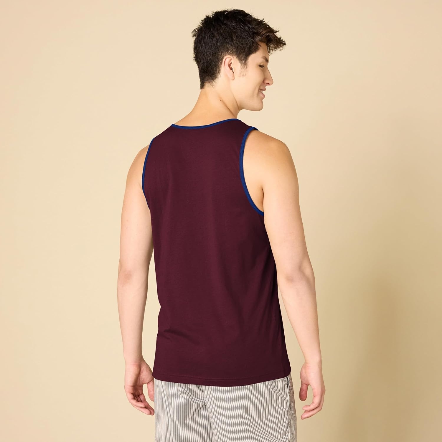 image:imageAmazon Essentials Mens RegularFit Sleeveless Tank TopsPortBlue