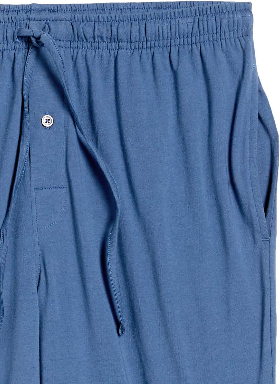 image:imageAmazon Essentials Mens RelaxedFit Lightweight Cotton Knit Lounge Pajama PantsIndigo