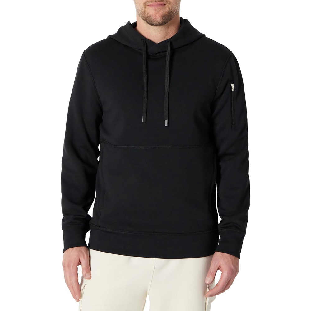 image:imageAmazon Essentials Active Mens Active RelaxedFit Zip Through HoodieBlack