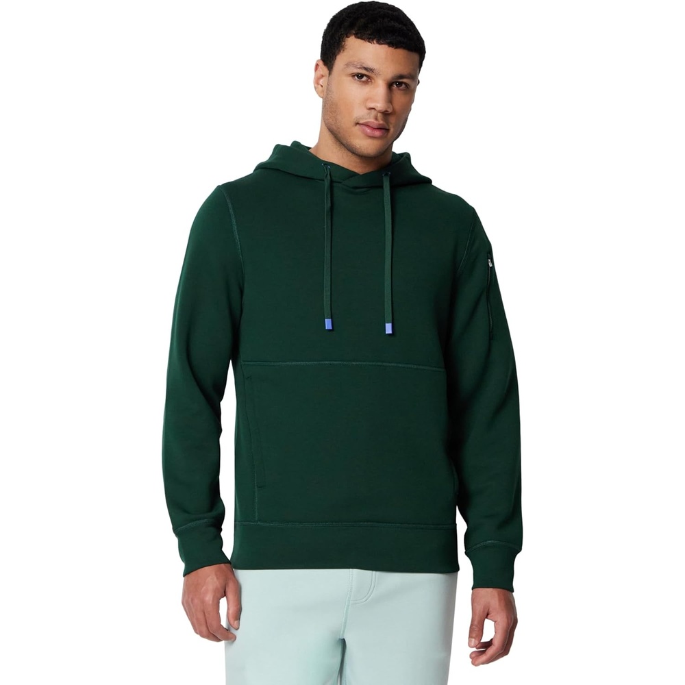 image:imageAmazon Essentials Active Mens Active RelaxedFit Zip Through HoodieDark Green