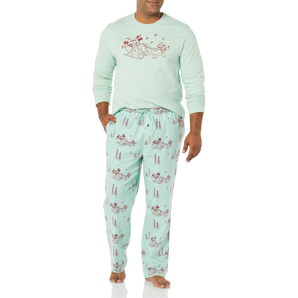 image:imageAmazon Essentials Disney Marvel Star Wars Mens Flannel Pajama Sleep SetsMickey Winter