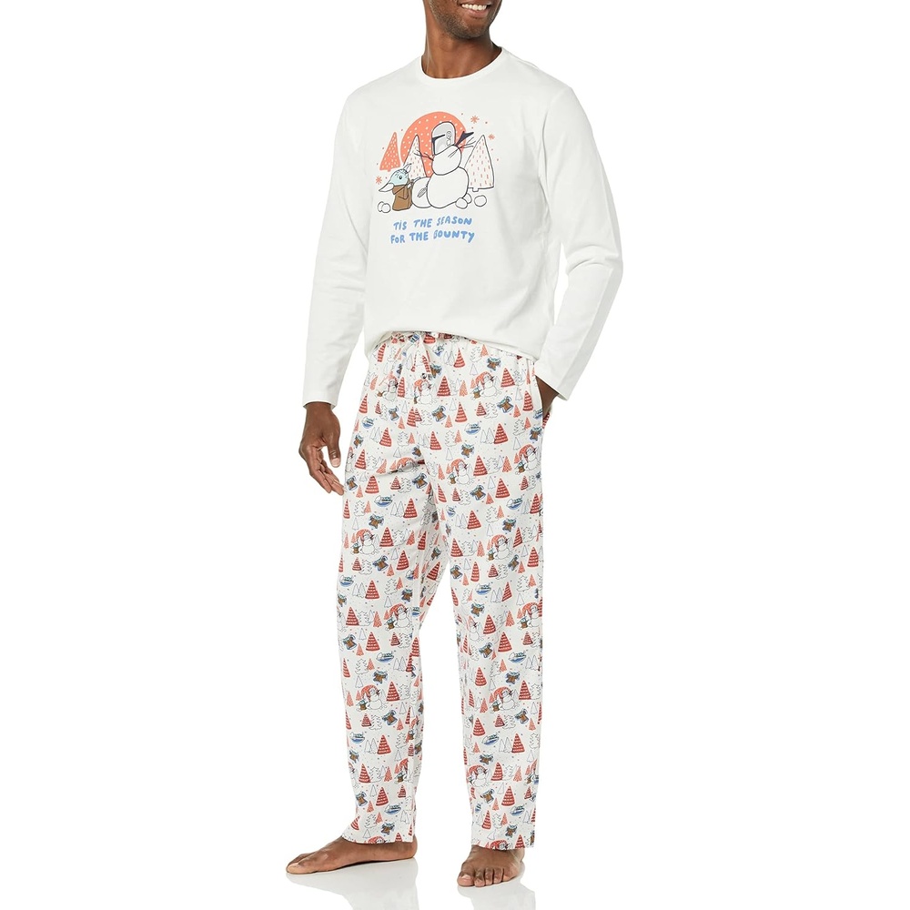 image:imageAmazon Essentials Disney Marvel Star Wars Mens Flannel Pajama Sleep SetsStar Wars Mando Winter