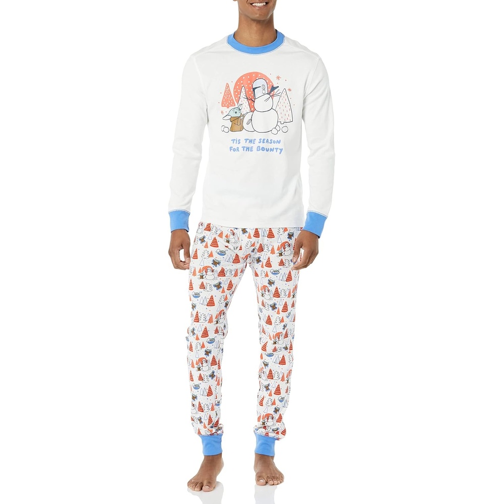 image:imageAmazon Essentials Disney Marvel Star Wars Mens SnugFit Cotton Pajama Sleep SetsStar Wars Mando Winter