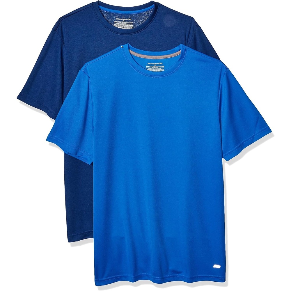 image:imageAmazon Essentials Mens Moisture Wicking Breathable Active Performance Tech Gym TShirtsRoyal BlueNavy