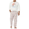 Amazon Essentials Disney | Marvel | Star Wars Men’s Flannel Pajama Sleep Sets(Star Wars Mando Winter)