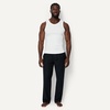 Amazon Essentials Men’s 100% Cotton Flannel Sleep Pant, Relaxed Fit Lounge Pants with Elastic Waist and Drawstring(Black)