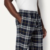 Amazon Essentials Men’s 100% Cotton Flannel Sleep Pant, Relaxed Fit Lounge Pants with Elastic Waist and Drawstring(Black Yellow Plaid)