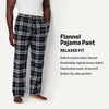 Amazon Essentials Men’s 100% Cotton Flannel Sleep Pant, Relaxed Fit Lounge Pants with Elastic Waist and Drawstring(Black Yellow Plaid)