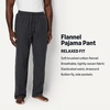 Amazon Essentials Men’s 100% Cotton Flannel Sleep Pant, Relaxed Fit Lounge Pants with Elastic Waist and Drawstring(Charcoal Heather)