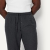 Amazon Essentials Men’s 100% Cotton Flannel Sleep Pant, Relaxed Fit Lounge Pants with Elastic Waist and Drawstring(Charcoal Heather)