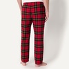 Amazon Essentials Men’s 100% Cotton Flannel Sleep Pant, Relaxed Fit Lounge Pants with Elastic Waist and Drawstring(Cherry Red Black Plaid)