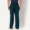 Amazon Essentials Men’s 100% Cotton Flannel Sleep Pant, Relaxed Fit Lounge Pants with Elastic Waist and Drawstring(Dark Green Navy Blackwatch Plaid)