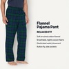Amazon Essentials Men’s 100% Cotton Flannel Sleep Pant, Relaxed Fit Lounge Pants with Elastic Waist and Drawstring(Dark Green Navy Blackwatch Plaid)