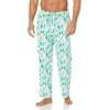 Amazon Essentials Men’s 100% Cotton Flannel Sleep Pant, Relaxed Fit Lounge Pants with Elastic Waist and Drawstring(Ecru Festive Tree)