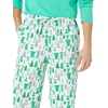 Amazon Essentials Men’s 100% Cotton Flannel Sleep Pant, Relaxed Fit Lounge Pants with Elastic Waist and Drawstring(Ecru Festive Tree)