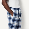 Amazon Essentials Men’s 100% Cotton Flannel Sleep Pant, Relaxed Fit Lounge Pants with Elastic Waist and Drawstring(Grey White Plaid)