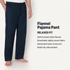 Amazon Essentials Men’s 100% Cotton Flannel Sleep Pant, Relaxed Fit Lounge Pants with Elastic Waist and Drawstring(Navy)