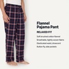 Amazon Essentials Men’s 100% Cotton Flannel Sleep Pant, Relaxed Fit Lounge Pants with Elastic Waist and Drawstring(Navy Red Plaid)
