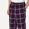 Amazon Essentials Men’s 100% Cotton Flannel Sleep Pant, Relaxed Fit Lounge Pants with Elastic Waist and Drawstring(Navy Red Plaid)