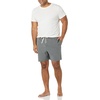 Amazon Essentials Men’s 7″ Cotton Knit Pajama Shorts, Loungewear, Pack of 2(Black/Charcoal Heather)