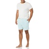 Amazon Essentials Men’s 7″ Cotton Knit Pajama Shorts, Loungewear, Pack of 2(Dark Turquoise Green/Ice Blue)