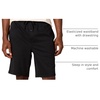 Amazon Essentials Men’s 9″ Knit Pajama Shorts with Elastic Waist and Drawstring, Loungewear (Available in Big & Tall)(Black)