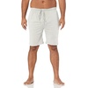 Amazon Essentials Men’s 9″ Knit Pajama Shorts with Elastic Waist and Drawstring, Loungewear (Available in Big & Tall)(Light Gray Heather)