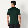 Amazon Essentials Men’s Active Quick Dry Moisture Wicking Tech Stretch Lightweight Short-Sleeve T-Shirt(Dark Green / Heather Graphite)