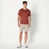 Amazon Essentials Men’s Active Quick Dry Moisture Wicking Tech Stretch Lightweight Short-Sleeve T-Shirt(Henna / Heather Graphite)