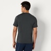 Amazon Essentials Men’s Active Quick Dry Moisture Wicking Tech Stretch Lightweight Short-Sleeve T-Shirt(Navy / Heather Graphite)